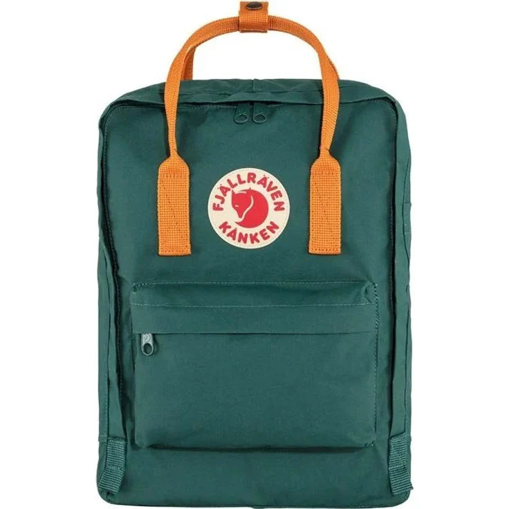 FJÄLLRÄVEN Kanken Arctic Green-Spicy Orange – Bild 1