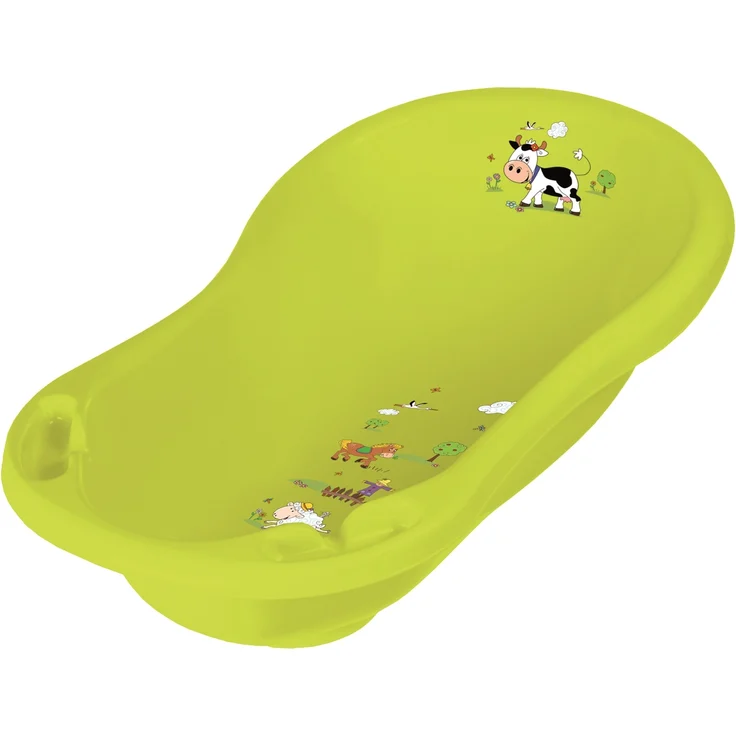 Keeeper Funny Farm Babywanne 84 cm mit Stöpsel green meadow – Bild 1