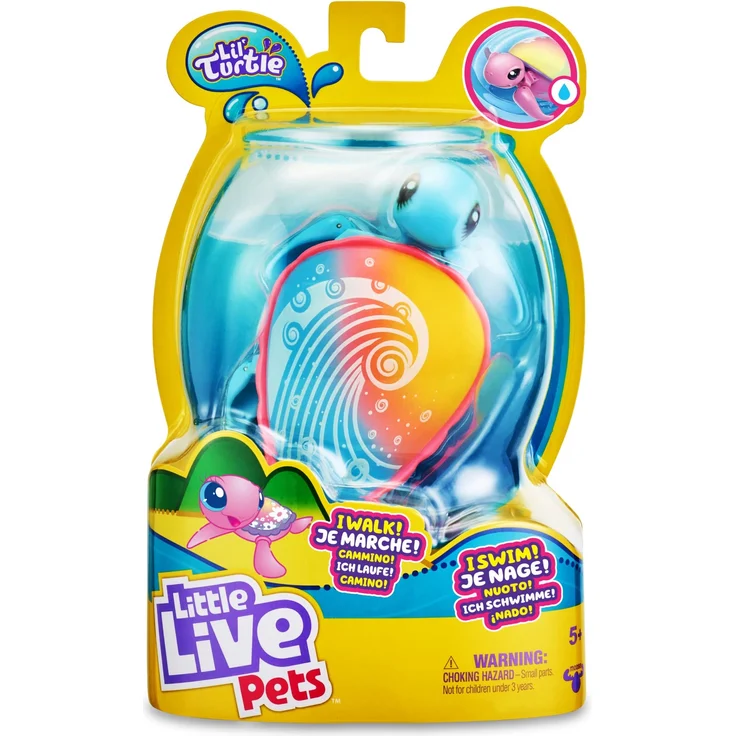 Little Live Pets - Molonas Ripswirl, interaktives Haustier, das im Wasser schwimmt und Sich wie EIN echtes Tier auf der Erde bewegt, Spielzeug für Jungen und Mädchen ab 5 Jahren, berühmt (LPU08100) – Bild 1