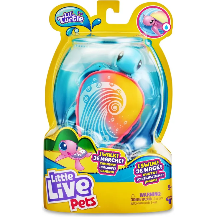 Little Live Pets - Molonas Ripswirl, interaktives Haustier, das im Wasser schwimmt und Sich wie EIN echtes Tier auf der Erde bewegt, Spielzeug für Jungen und Mädchen ab 5 Jahren, berühmt (LPU08100)