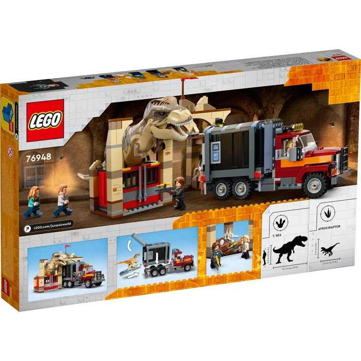 Lego Jurassic World 76948 'T. Rex & Atrociraptor: Dinosaurier-Ausbruch', 466 Teile, ab 8 Jahren – Bild 4