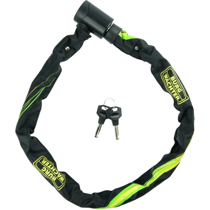 Burg Wächter Kettenschloss 580 90 colour 900mm Ø 6mm mit 2 Schlüsseln – Bild 2