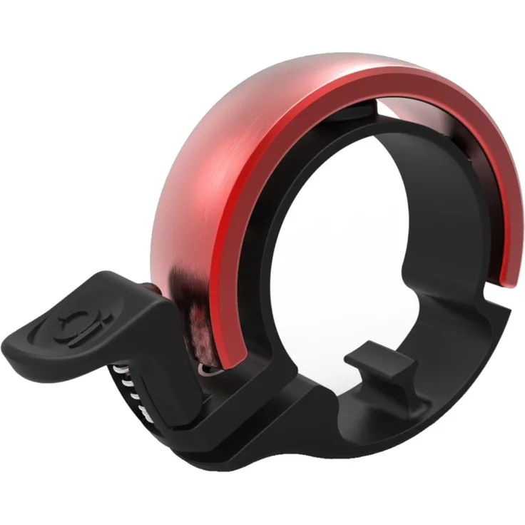 Knog Fahrradklingel Oi Classic Small, 22,2 mm , schwarz rot