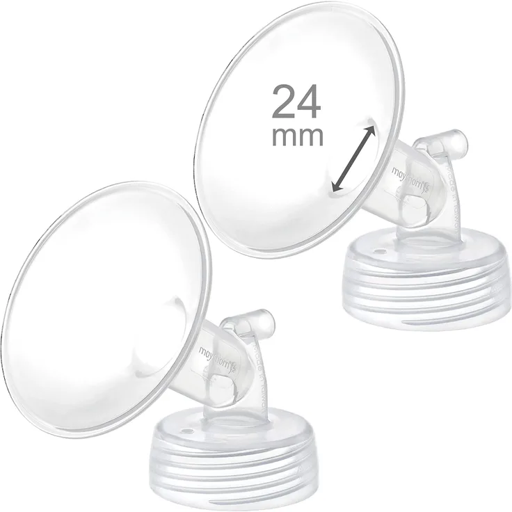 2x 24 mm Maymom Weithals pumpenteile f?r Spectra S1/S2-Pumpen; inkl. Weithalsflansche; nicht original Spectra-Flansch; Ersatz f?r Spectra-Shield (24 mm Zwei Flansche) (Spectra pumpenteile)
