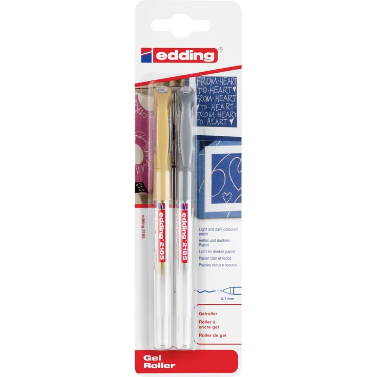edding Gelroller e-2185/2 gold/silber