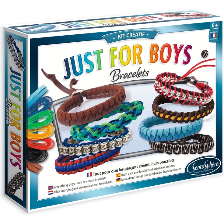 Sentosphere Sentosphère 835 Kit Kreative Schmuck – Armbänder Just for Boys