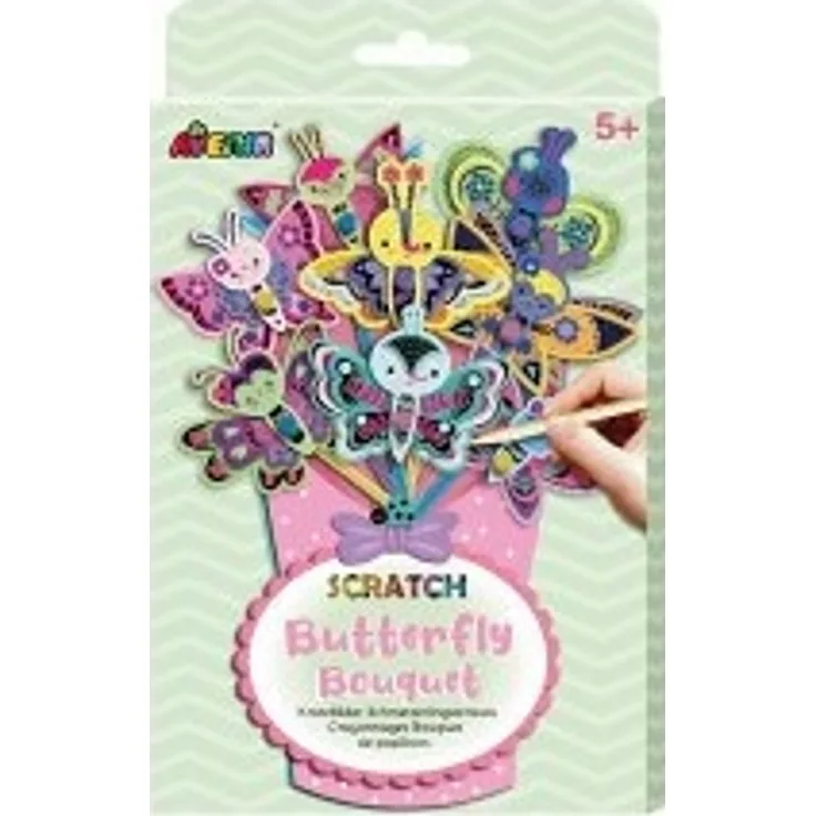 Avenir Scratchboard bouquet - Butterflies