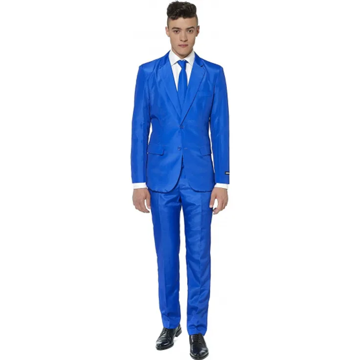 Suitmeister Solid Blueherrenkostüm Anzug Polyester Größe M