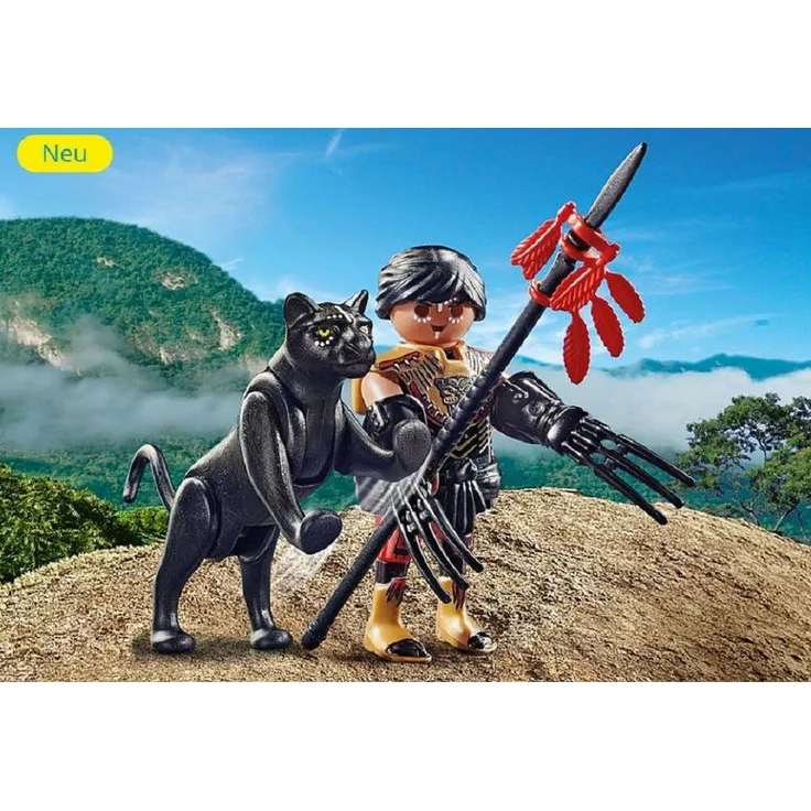Playmobil specialPlus 70878 'Krieger mit Panther', 9 Teile, ab 4 Jahren