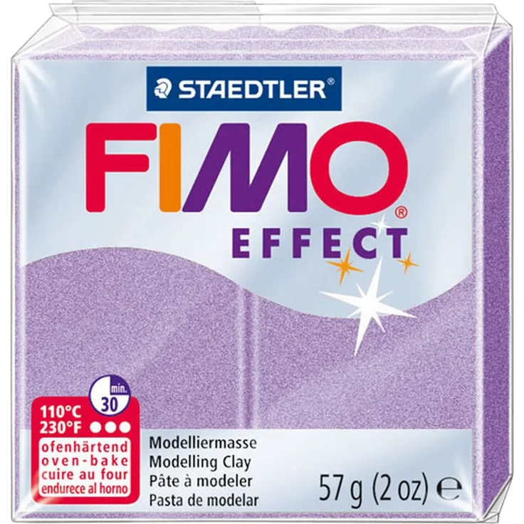 STAEDTLER 8020-607 - Fimo Effect Normalblock, 57 g, flieder pearl