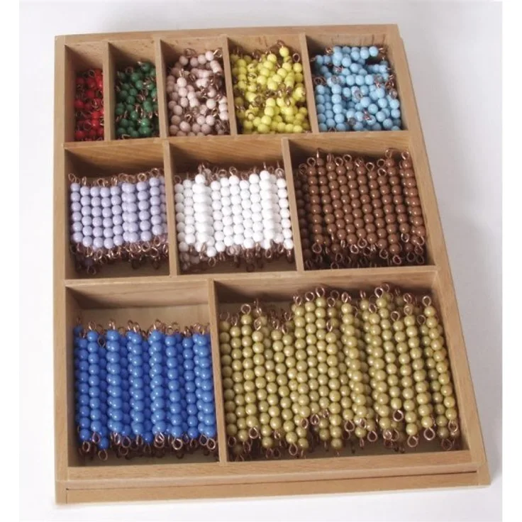 Montessori Perlenstäbchen Multiplikation, Lernspielzeug, NEU