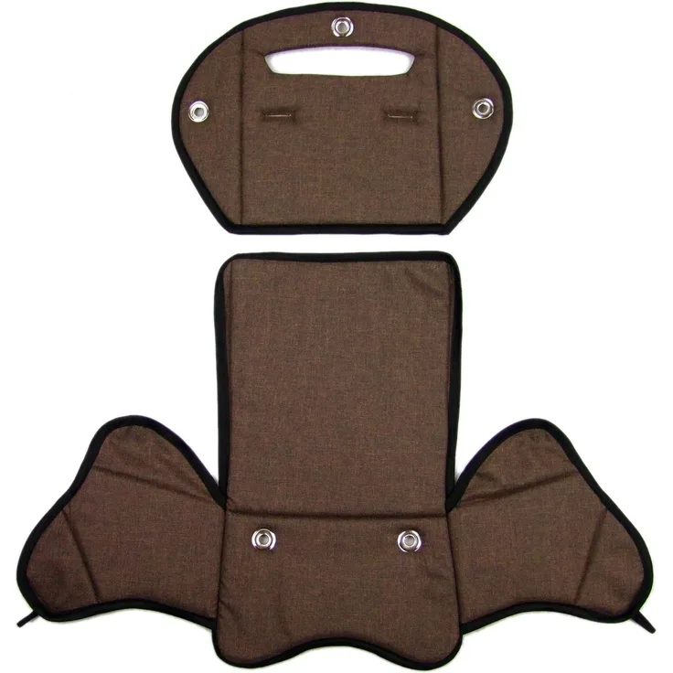 BAMBINIWELT Ersatzbezug Sitzkissen Bezug Auflage für Fahrradsitz kompatibel mit Römer Jockey meliert MOD 4 (braun meliert (Modell 4))