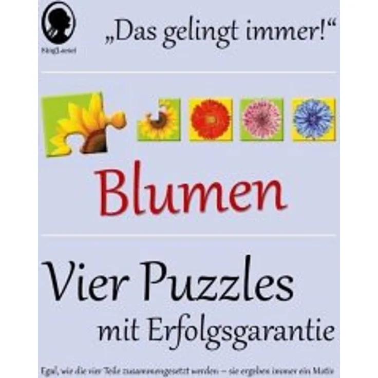 Das "Gelingt-immer"-Puzzle Blumen. Das Puzzle-Spiel für Senioren mit Demenz