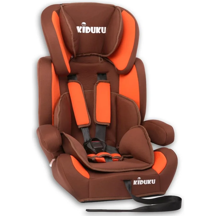 KIDUKU Autokindersitz, Braun/Orange, 9-36 kg (Gruppe 1/2/3) – Bild 1