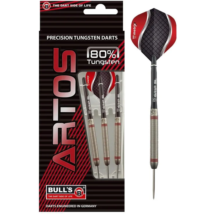 BULL'S Artos AR3 Steeldart, Red 80% Tungsten, 22 Gr. / Inhalt 1 Stück