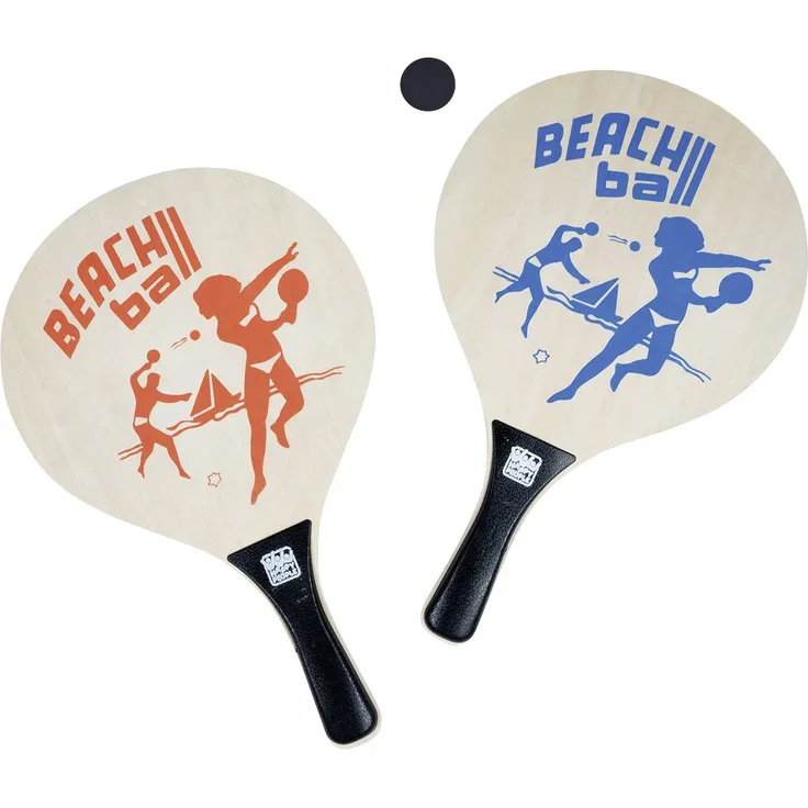 Happy People Beachball-Set naturfarben, ca. 38x24x0,8 cm