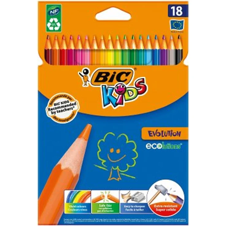 BIC Buntstsifte KIDS Evolution 18er Set – Bild 1