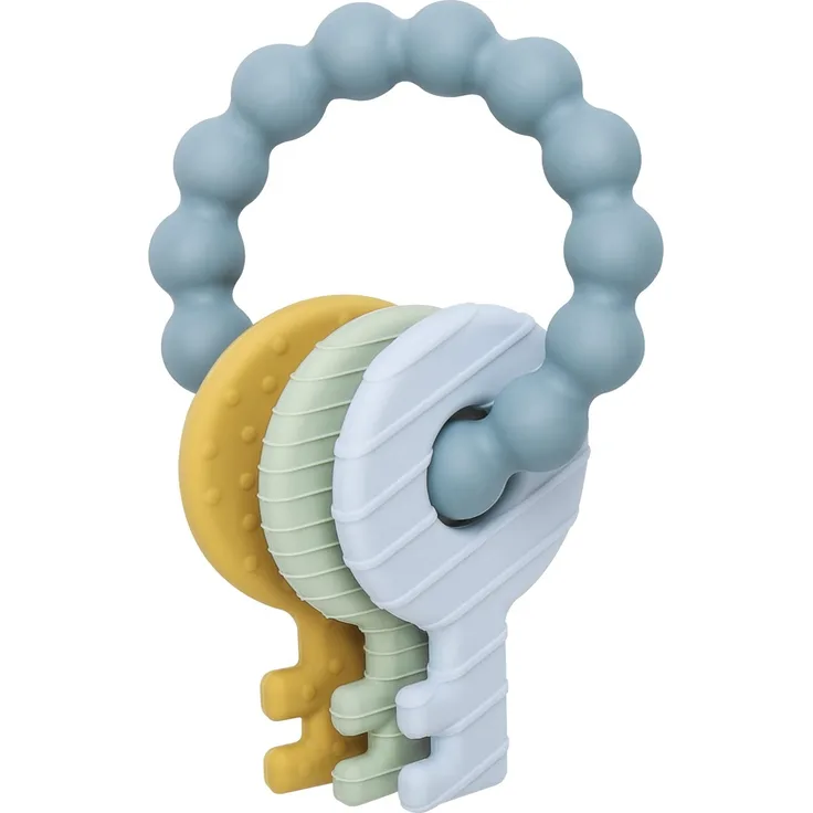 Beißring für Babys,BPA-frei Baby Beißring Spielzeug, Baby Nom Zahnungshilfe für Babys ab 0-24 Monaten - Beissring für Babys in Blau