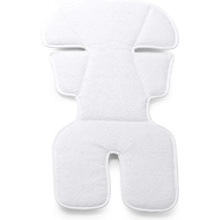 Italbaby 050. 0030 Universal-Sitzauflage für Kinderwagen, wendbar, mit Frottee Bianco