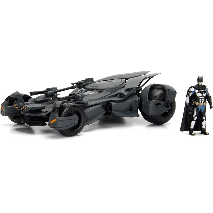 Jada Toys Batman vs Superman Justice League 2016 Batmobil, Miniatur-Fahrzeug, 99232BK, Schwarz, Maßstab 1:24