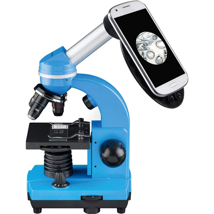 Bresser Optics Junior Digitales Mikroskop Blau Aluminium Kunststoff 1600x 40x LED – Bild 2