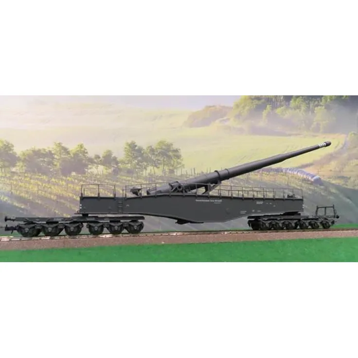 Rivarossi HR S 6534 H0 Eisenbahngeschütz K5 grau DR EP II DC limitiert