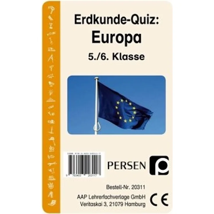 Persen Verlag 'Erdkunde-Quiz: Europa' Kartenspiel