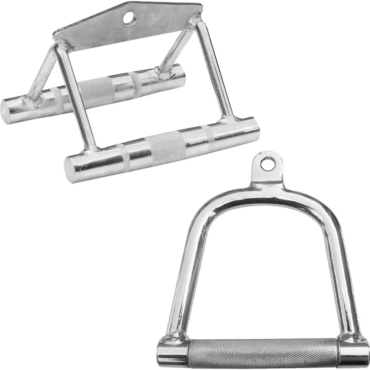 Sporttrend 24 - Seilzug Set Einhandgriff lang + Parallelgriff breit