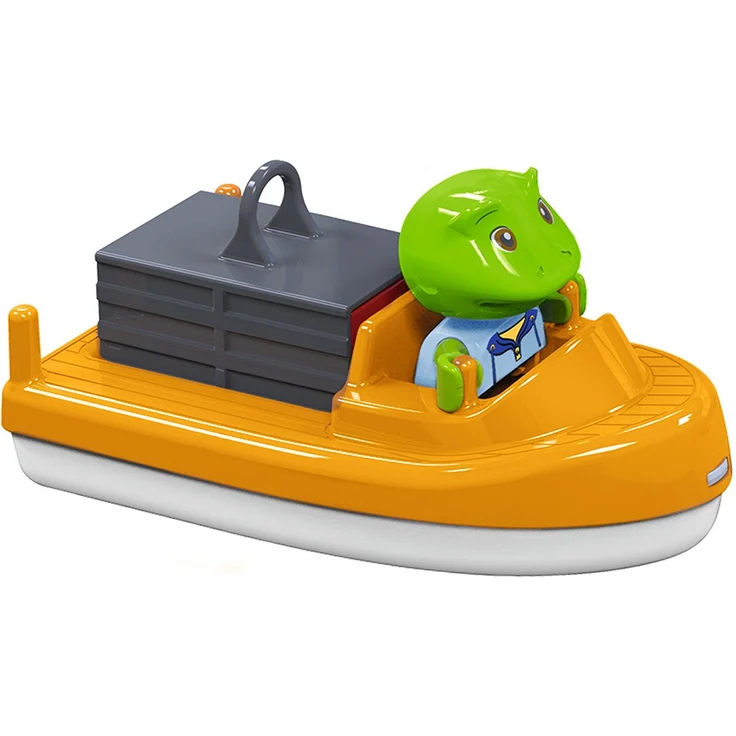 AquaPlay 'Mountain Lake' Wasserbahn, 126 x 88 x 35 cm, inkl. Berg mit Wasserfallrutsche, 2 Containerboote, 3 Spielfiguren, Paddelrad, Brücke und Bäumen – Bild 6