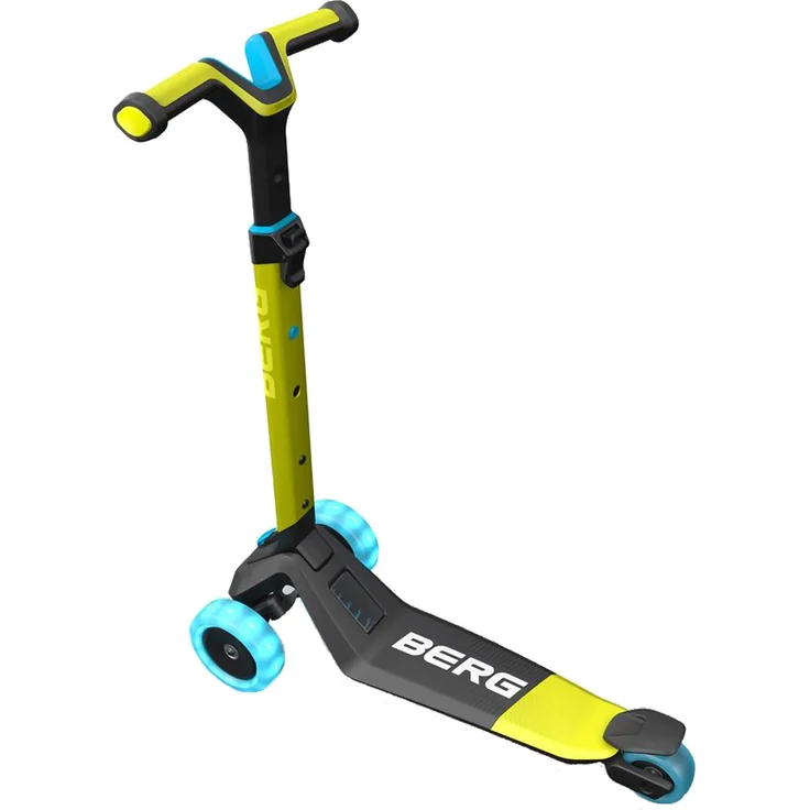 BERG Scooter - Tretroller Nexo lime + Lights LED-Räder – Bild 4