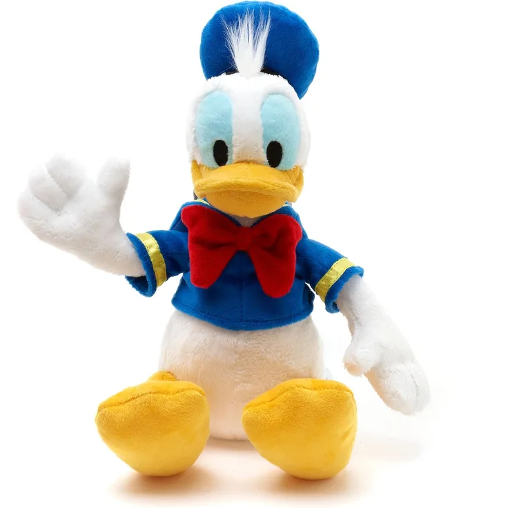 Disney Store Donald Duck Offizielles kleines Kuscheltier für Kinder, 32 cm, Kuscheltier mit Stickereien und weicher Oberfläche im typischen Matrosenanzug, geeignet ab 12 Monaten
