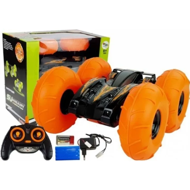 LEANToys Remote-Controlled Bouncing Car Red