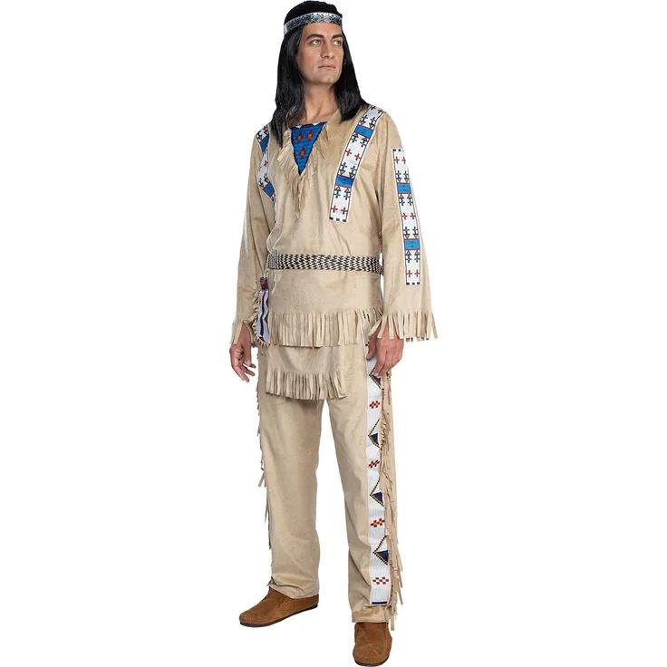 Maskworld Winnetou Kostüm - Indianer - Größe: XL - Lizenz-Kostüme aus den Karl-May-Filmen für Karneval und Motto-Party