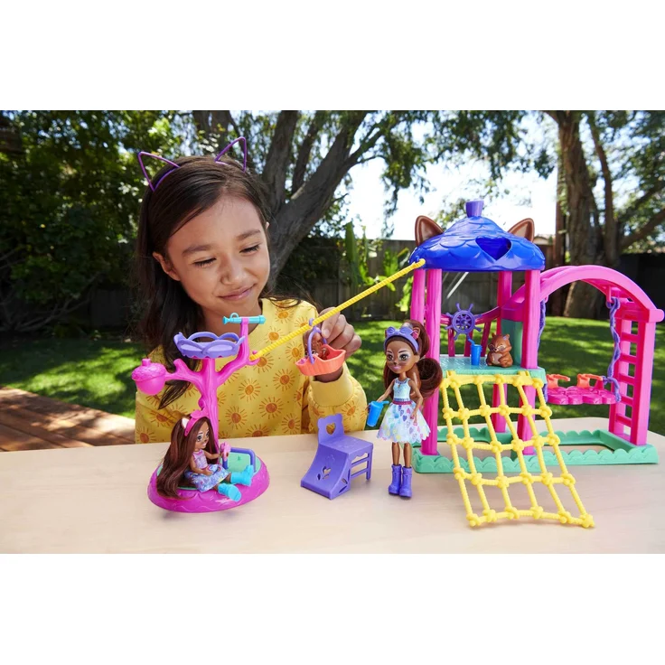 Mattel - Enchantimals City Tails Abenteuer-Spielplatz Spielset – Bild 3