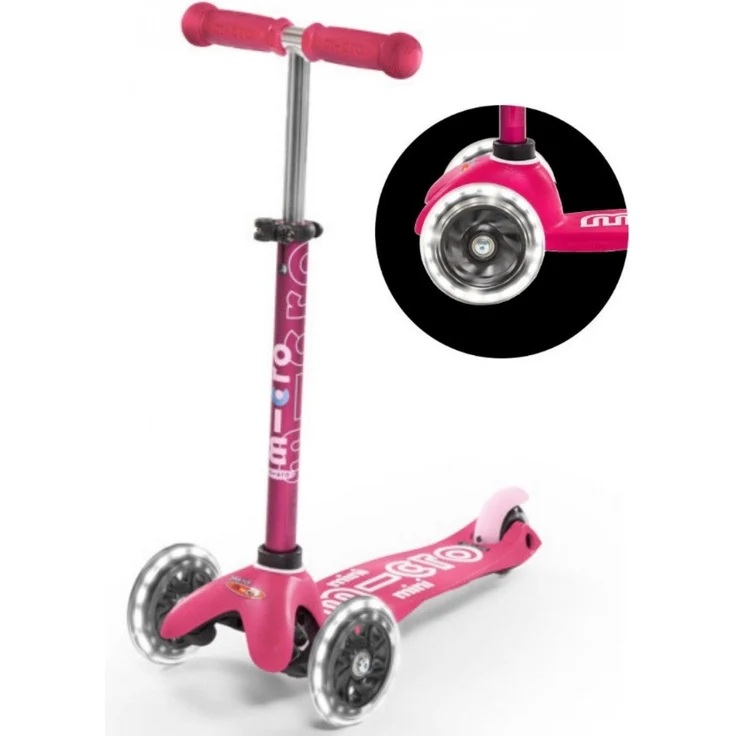 Mini Micro Deluxe mit LED Räder Pink – Bild 1