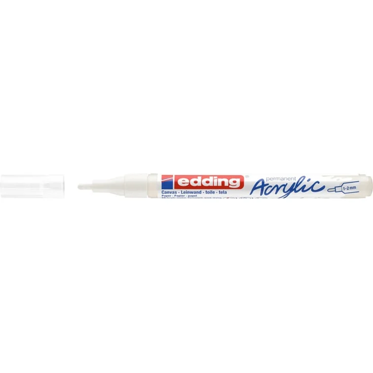 edding 5300 Acrylmarker fein verkehrsweiß – Bild 1