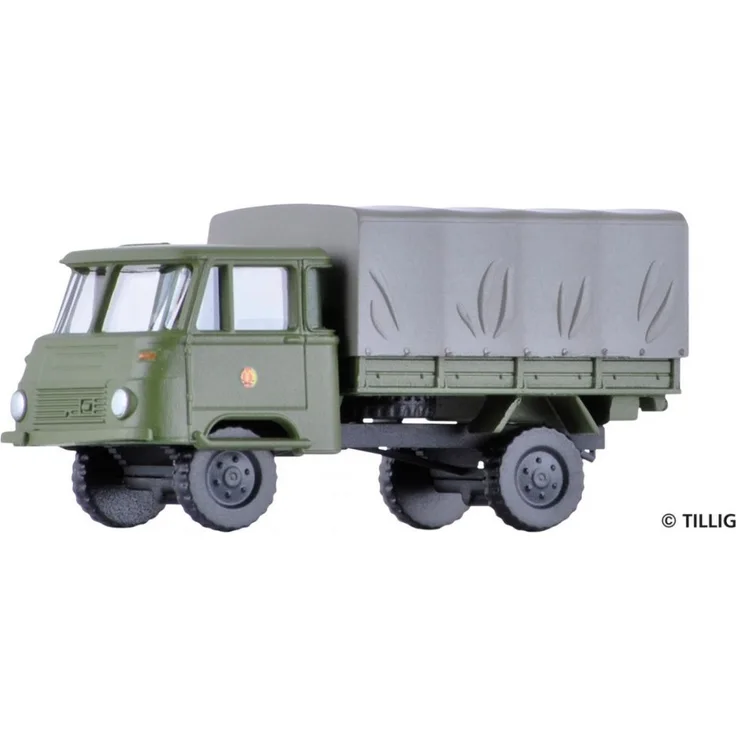 Tillig 19038 LKW Robur LO 1801 Pritsche/Plane „NVA“ - 1:120 - Neu