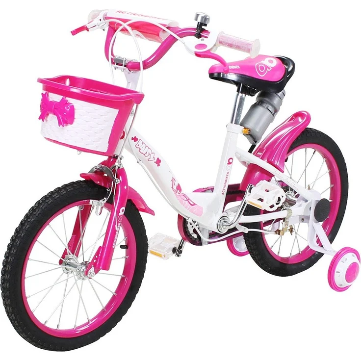 Actionbikes Kinderfahrrad Daisy 16 Zoll Kinder Fahrrad Kinderrad Stützräder Korb – Bild 2