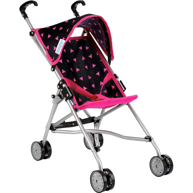 Kinderplay Puppenbuggy, Puppenwagen, Puppen Buggy - Leichte Stabile Konstruktion, Griffhöhe 54 cm, Modell KP0290 (KP0290R) – Bild 1