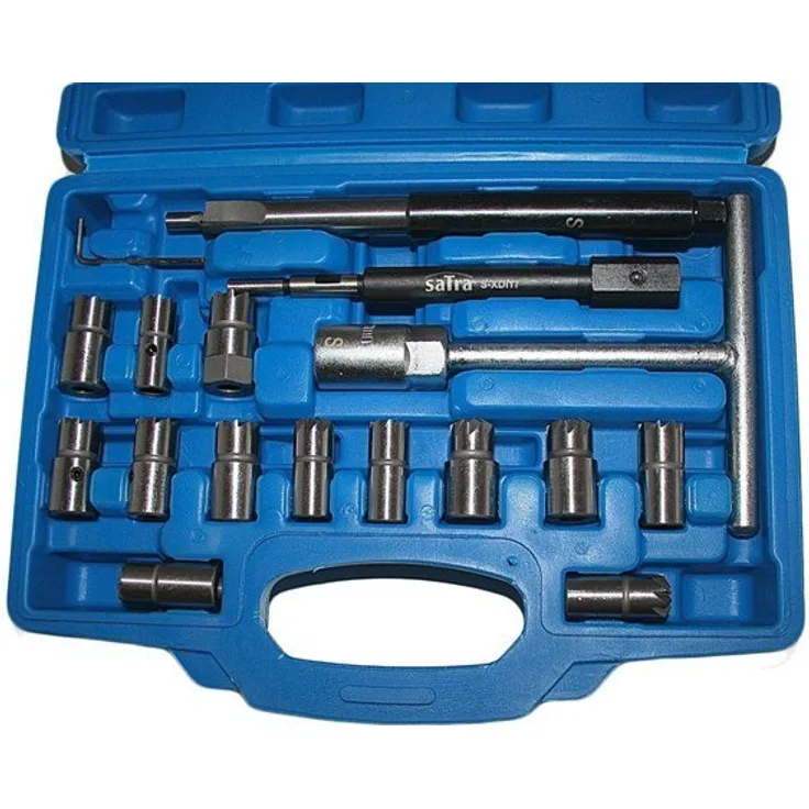 SATRA SET OF MILLS FOR INJECTOR SOCKETS 17 pcs.