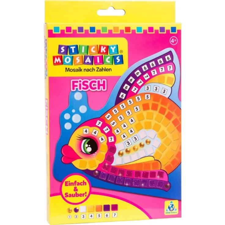 Mosaike Klebrige Mosaike Fisch Junior Orange