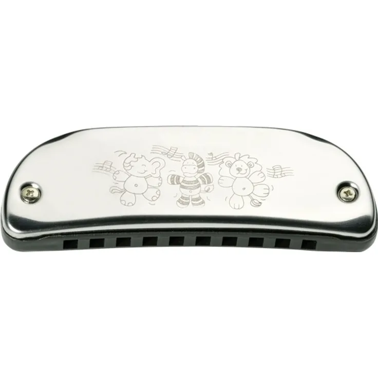 goki Mundharmonika aus Metall 10,7 cm