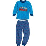 Playshoes Pyjama Feuerwehr blaue Jungen Größe 86