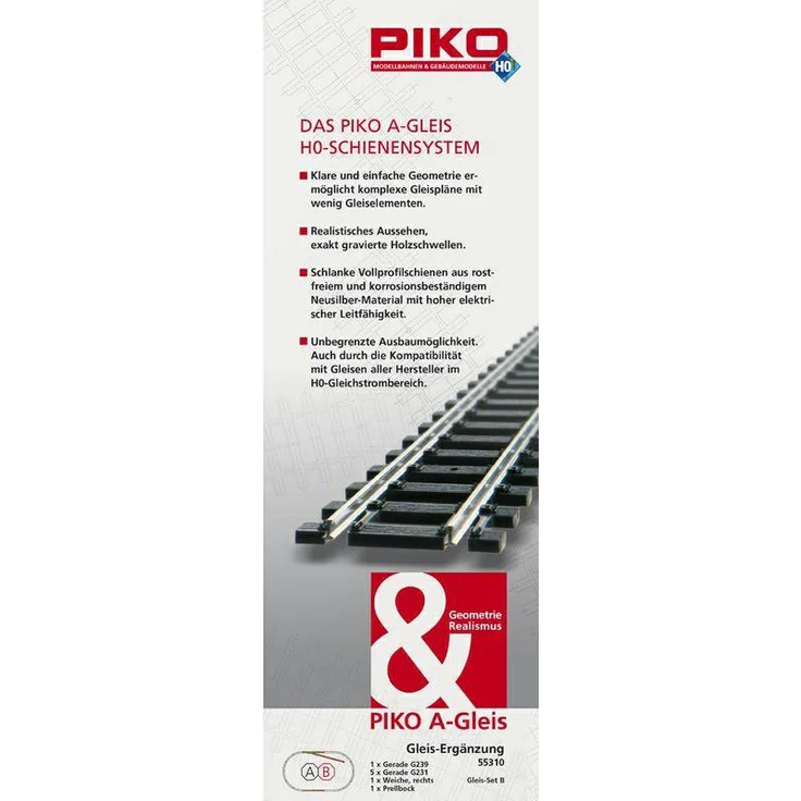 Piko 55310 - H0 A-Gleis Set B – Bild 1