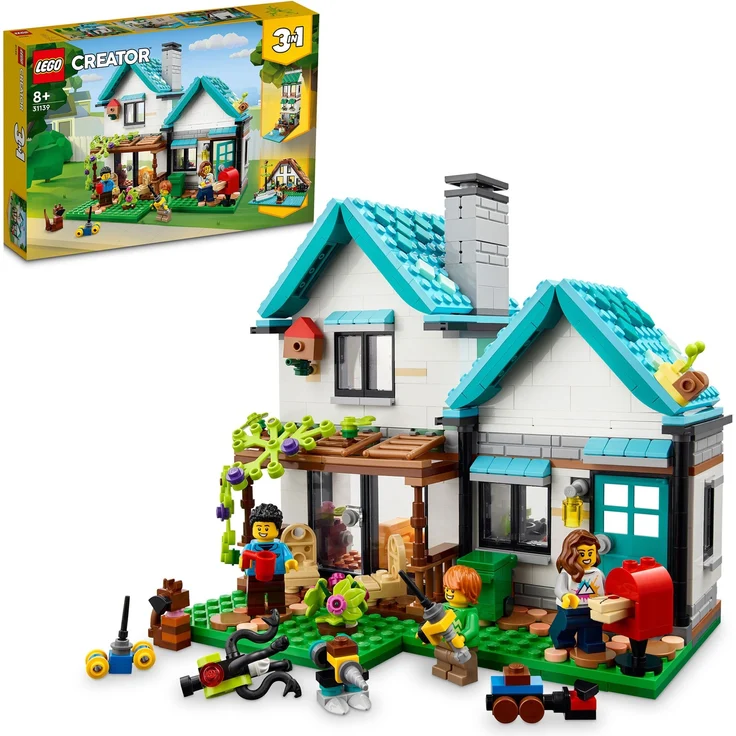 LEGO Creator 3-in-1 31139 'Gemütliches Haus', 808 Teile, ab 8 Jahren – Bild 1