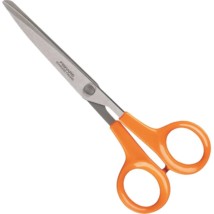Fiskars Classic Papierschere, Schere, Papierschneideschere, Küchenhelfer, Edelstahl, 17 cm, 1000816