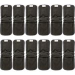 Alva Baby 5 Lagen Charcoal Bamboo Inserts Wiederverwendbare Einlagen für Stoffwindeln mit Seitenfalten (12 Stück) 12FLN-DE