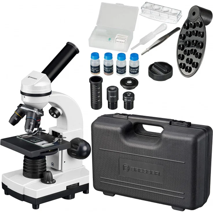 Bresser Optik Biolux SEL Kindermikroskop Monokular 1600 x Beleuchtung Durchlicht – Bild 2