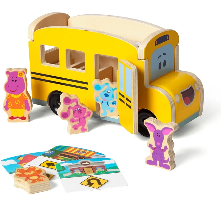 Melissa & Doug Blue's Clues & You 33011 Schulbus, Holz, Mehrfarbig