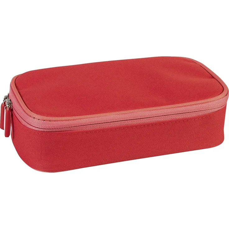 Brunnen 104903323 Combi-Etui Colour Code (inkl. Radierer, Spitzer und Stundenplan, 22 x 11 x 6 cm) rot - red